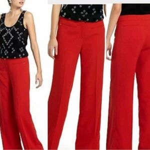 Women's Red Wide-Leg Pants